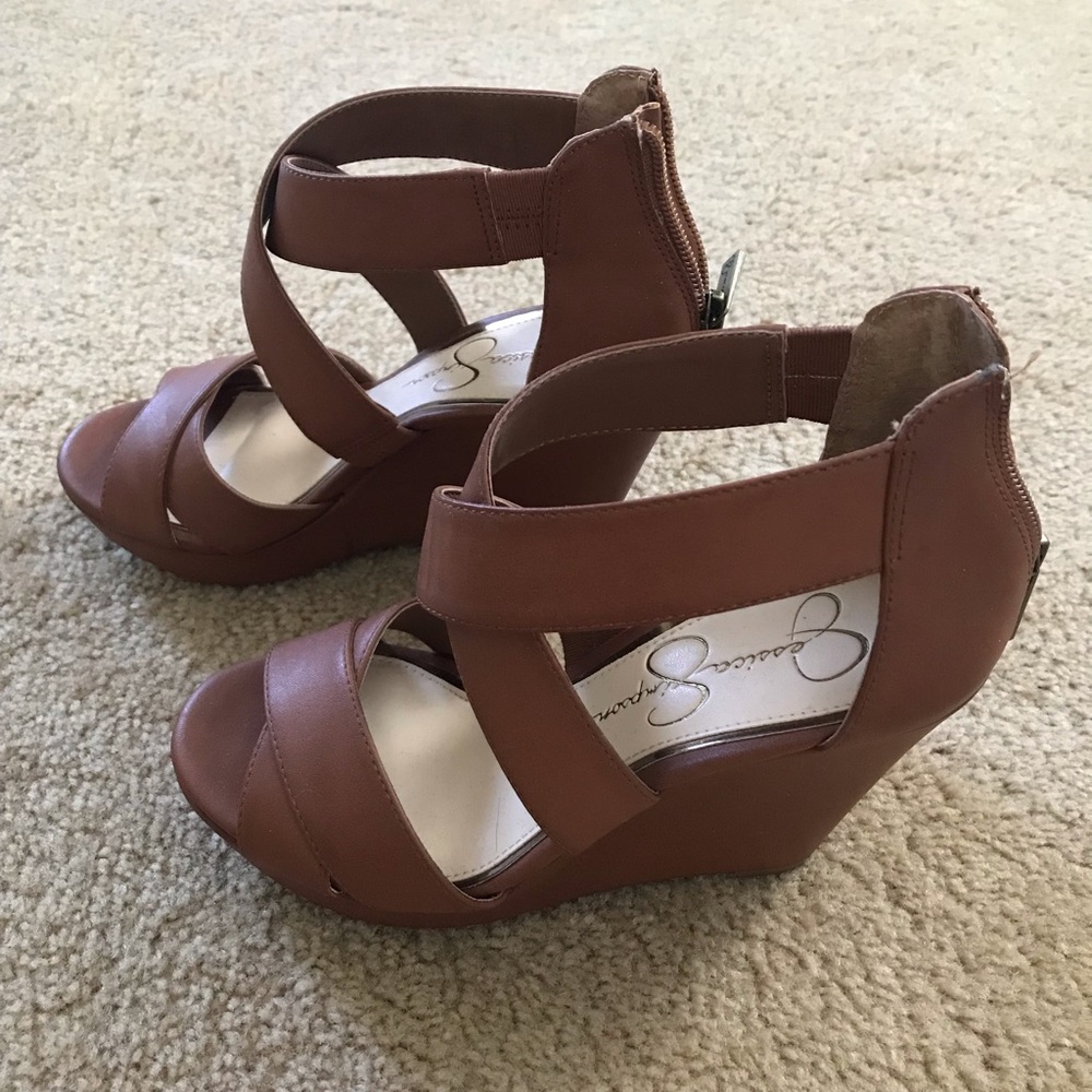 Jessica Simpson Wedges- Like New!!